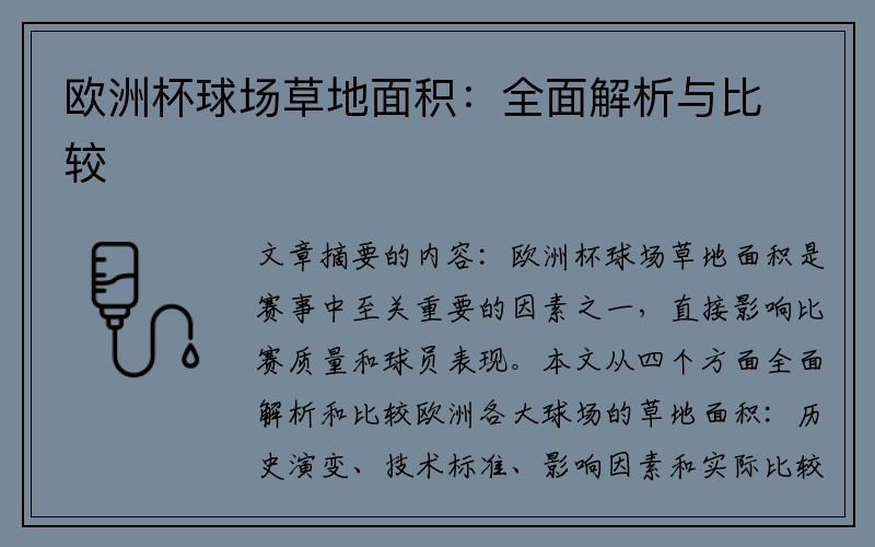 欧洲杯球场草地面积：全面解析与比较